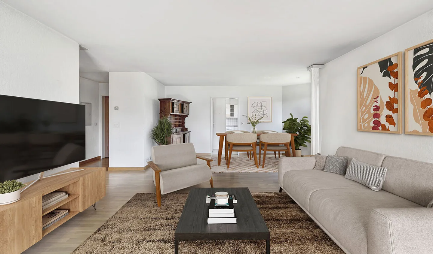 Espace pour idées : appartement de 4,5 pièces dans un quartier apaisé - Photo 2 sur 7