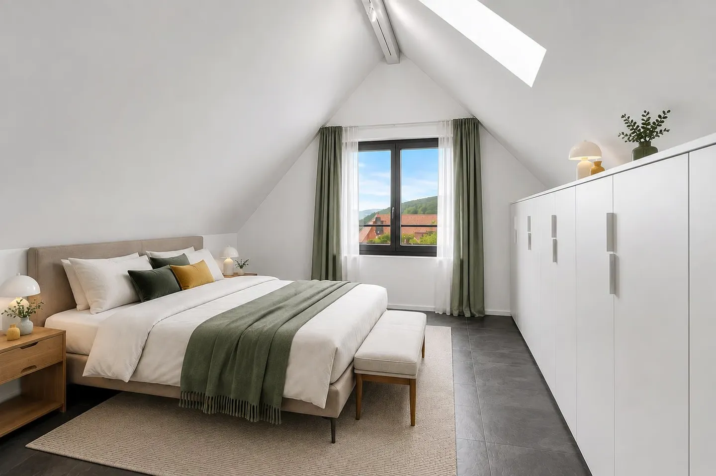 Dachwohnung mit Charakter - 4.5-Zimmer, 152m² Wohnfläche, Raumhöhen >6m und Weitsicht - Photo 6 sur 7