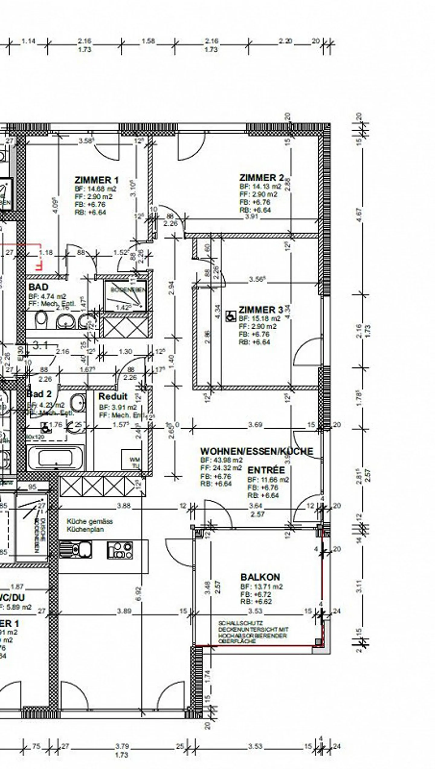 Appartamento di nuova costruzione nel centro di Aesch - Foto 8 di 9