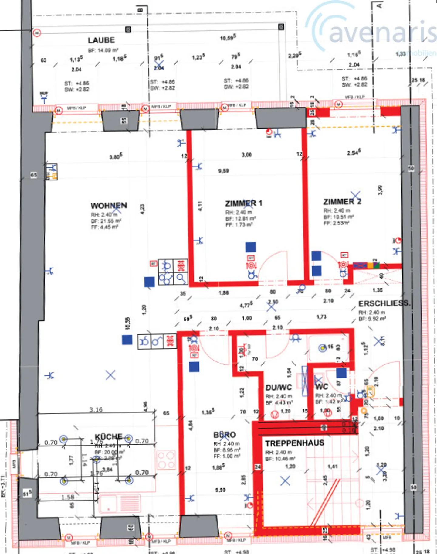 Completely renovated 4.5-room apartment with spacious balcony - Photo 3 of 4