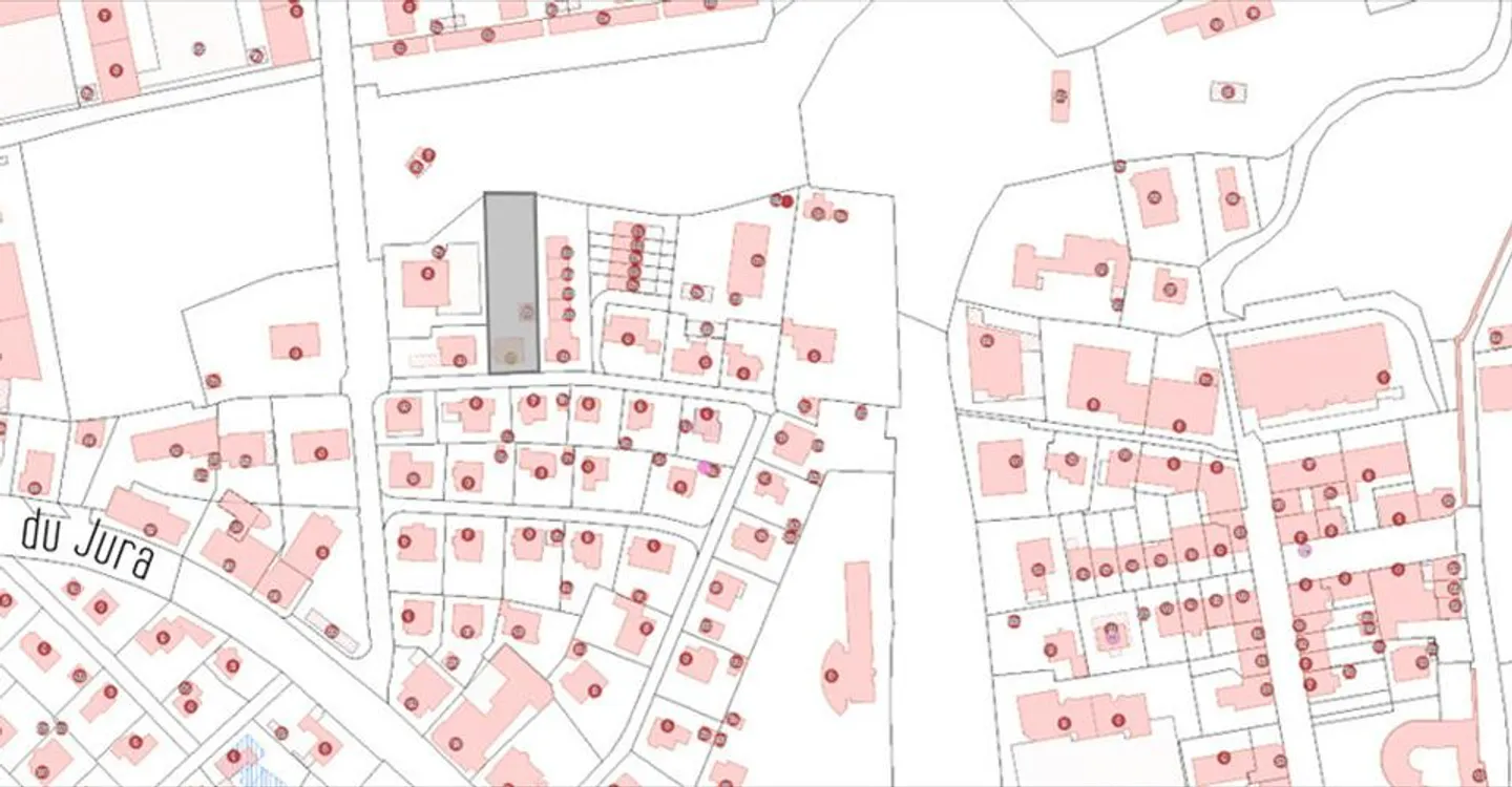 RARE : terrain à bâtir avec maison individuelle au quartier du Jura - Photo 3 sur 3