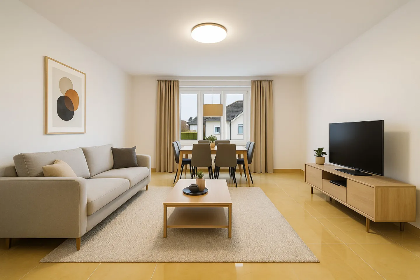 Charmant appartement rénové de 3 pièces  calme, confort et élégance - Photo 2 sur 5