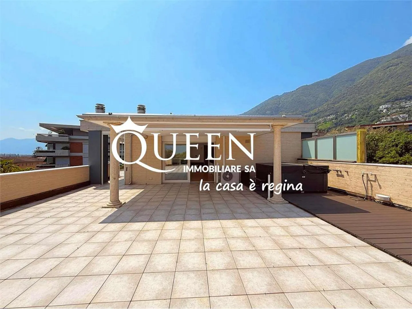 Minusio: Penthouse 4.5 Zimmer, 150 m², Terrasse, Jacuzzi, Seeblick und Berge - Foto 13 von 13