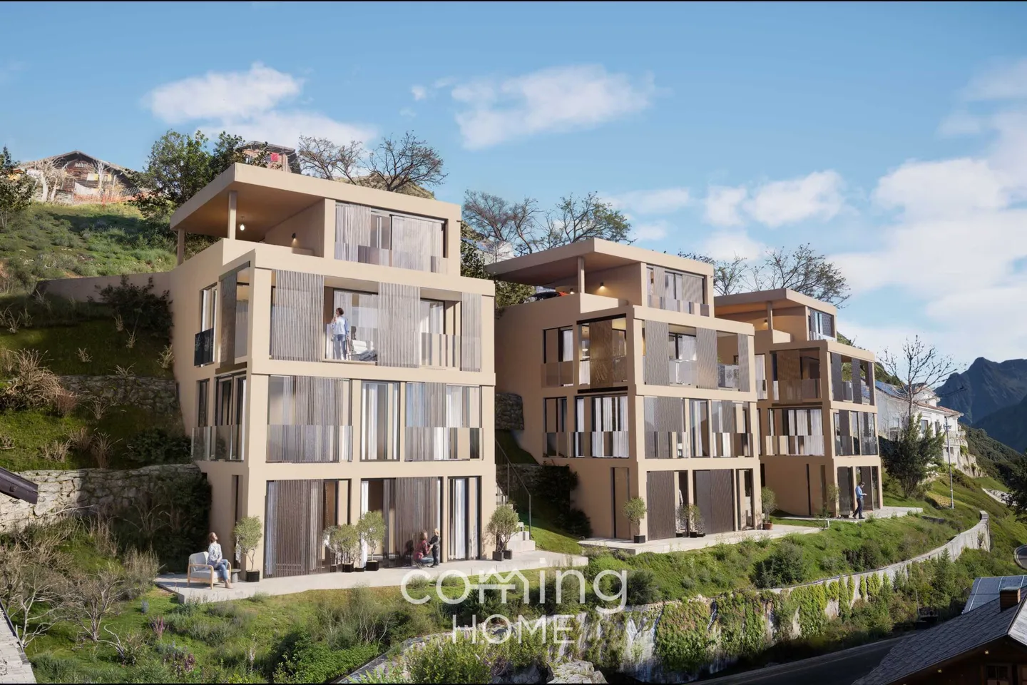 Modern new-build detached house in a sunny hillside location with elevator and mountain views in Eggerberg - Photo 1 of 15