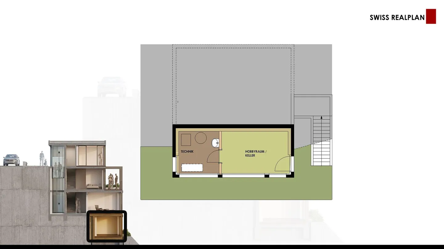 Modern new-build detached house in a sunny hillside location with elevator and mountain views in Eggerberg - Photo 15 of 15