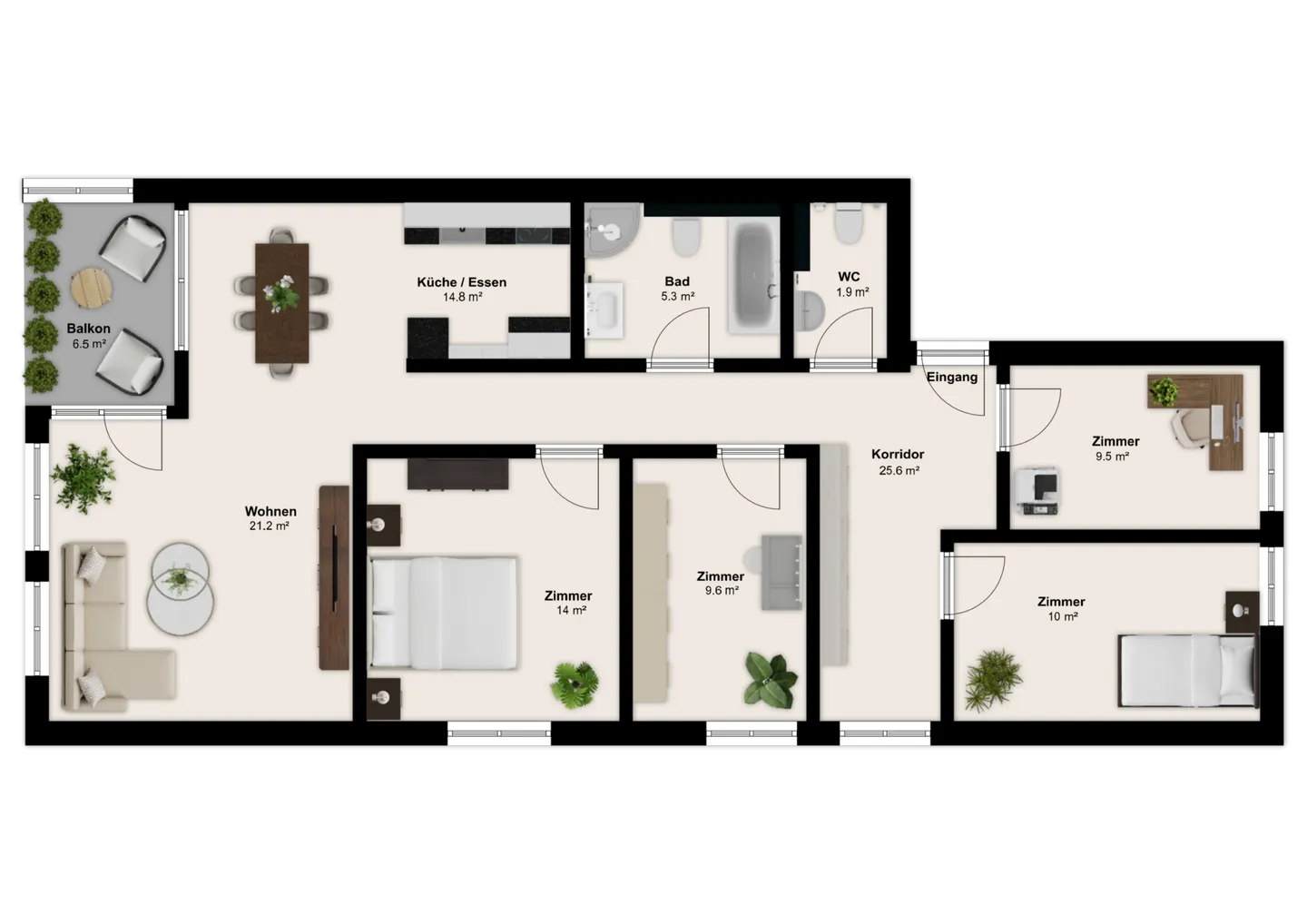Bright 5.5-room apartment in a central location in Biberist! - Photo 19 of 19