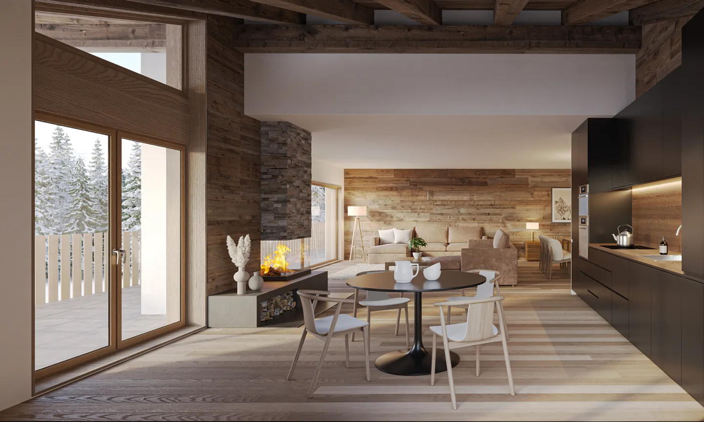 Magnifico e spazioso appartamento nuovo di 4,5 locali di alta classe vicino al centro di Crans-Montana - Foto 2 di 5