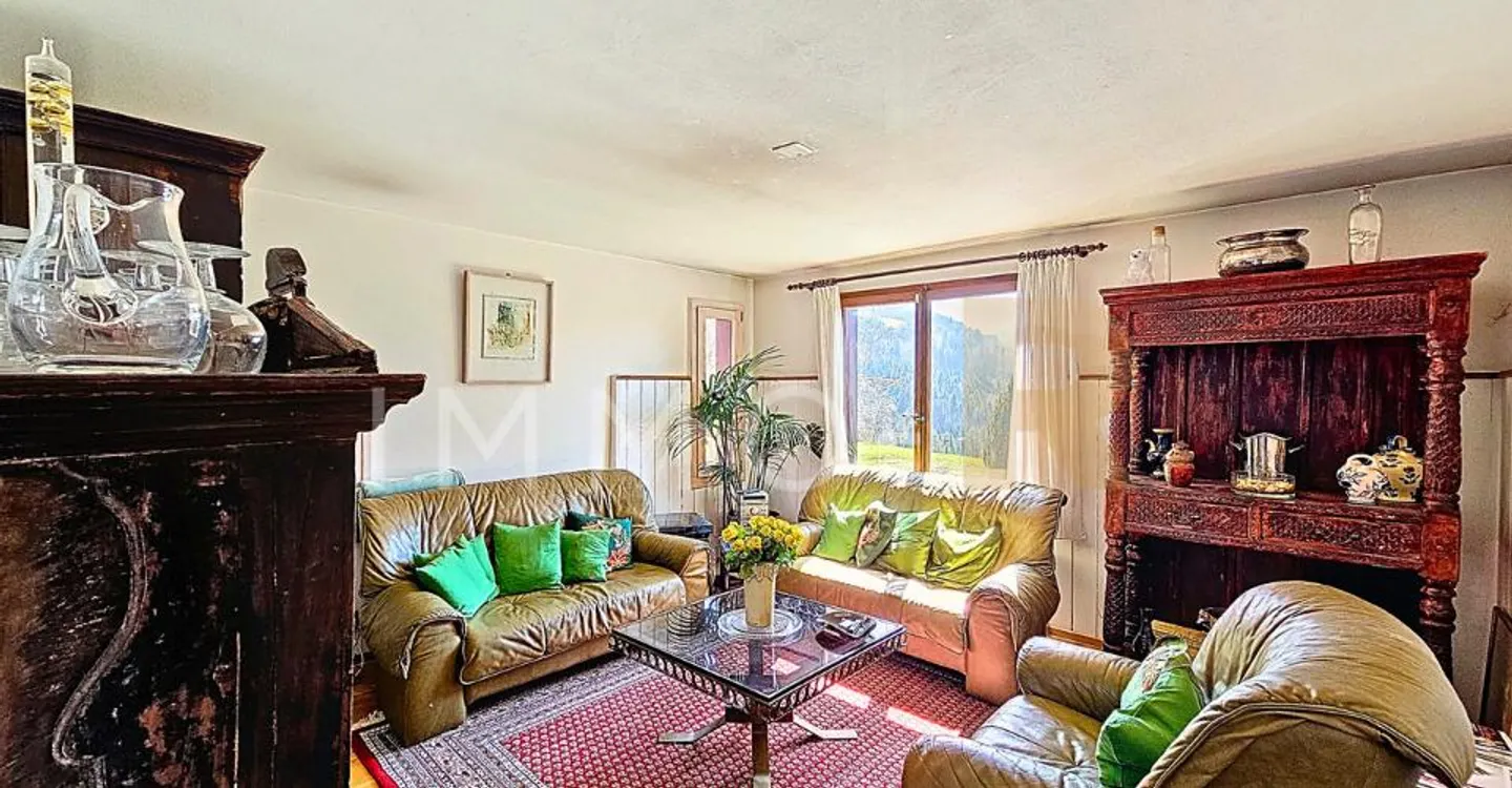 Charmante 5,5-Zimmer-Wohnung in einem Chalet - Foto 6 von 10