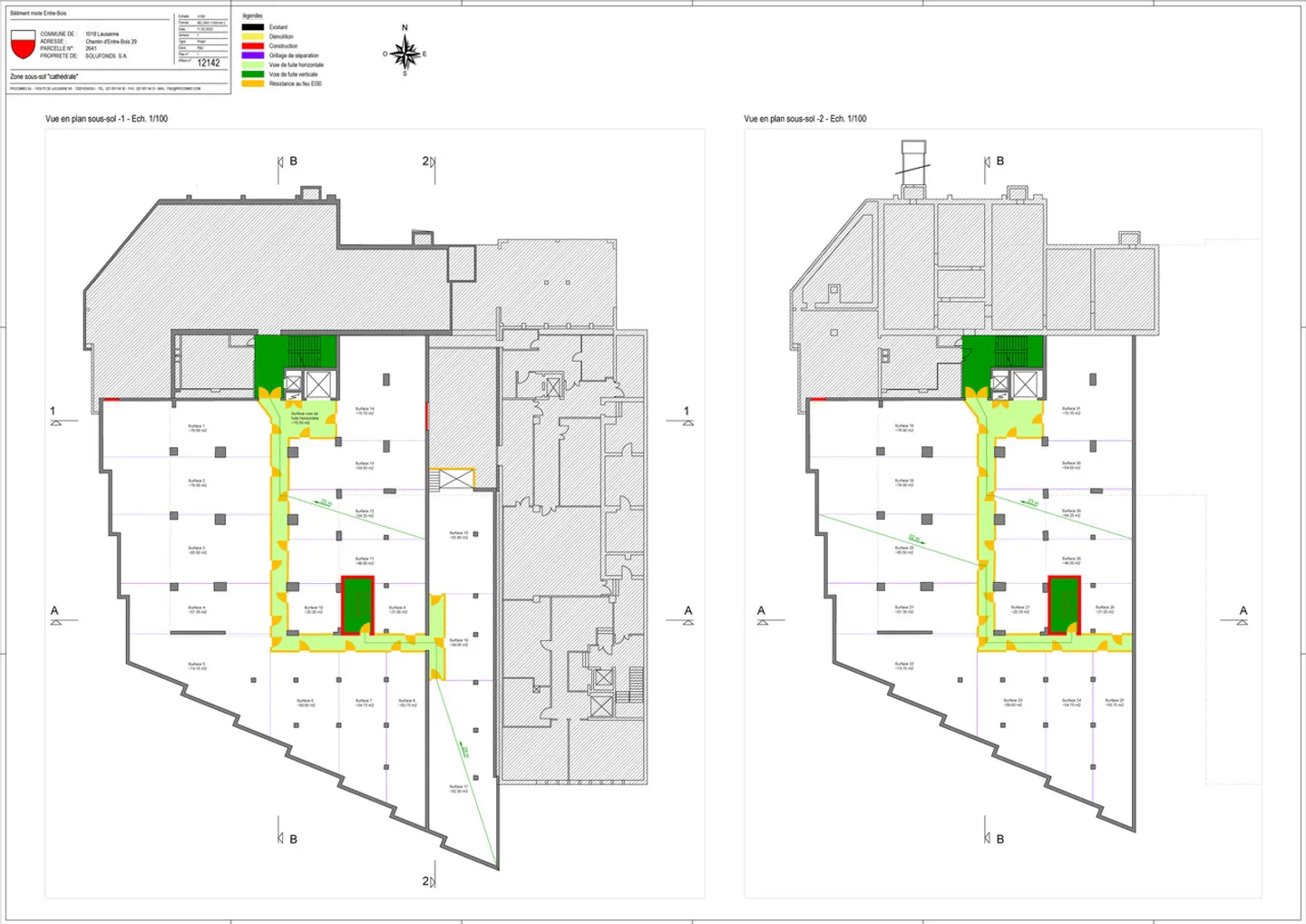 Deposito 20m2 - Ottima posizione - Blécherette - Foto 2 di 2
