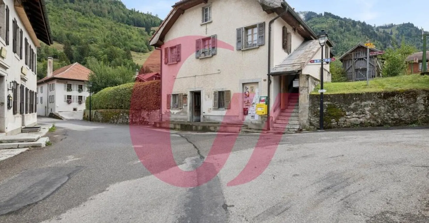 Dorfhaus im Herzen von Lessoc! - Foto 1 von 8