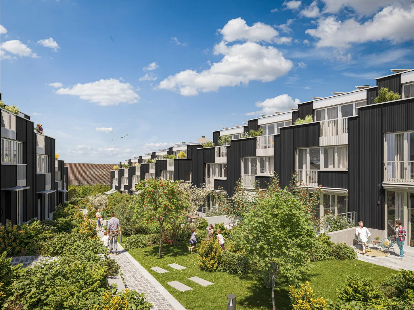 Vivere sostenibile in una casa a schiera a Zumikon - Foto 2 di 5