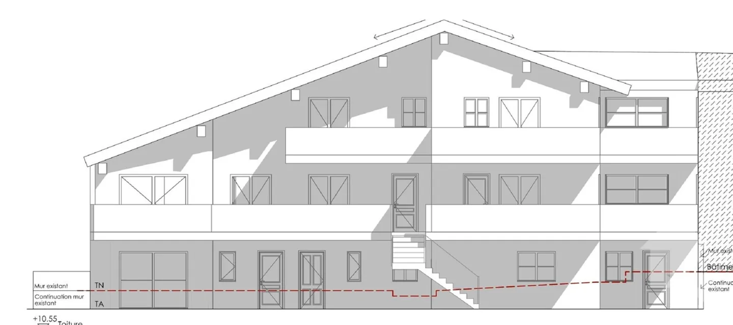 5-apartment building to be renovated with building permit in force - Photo 1 of 5