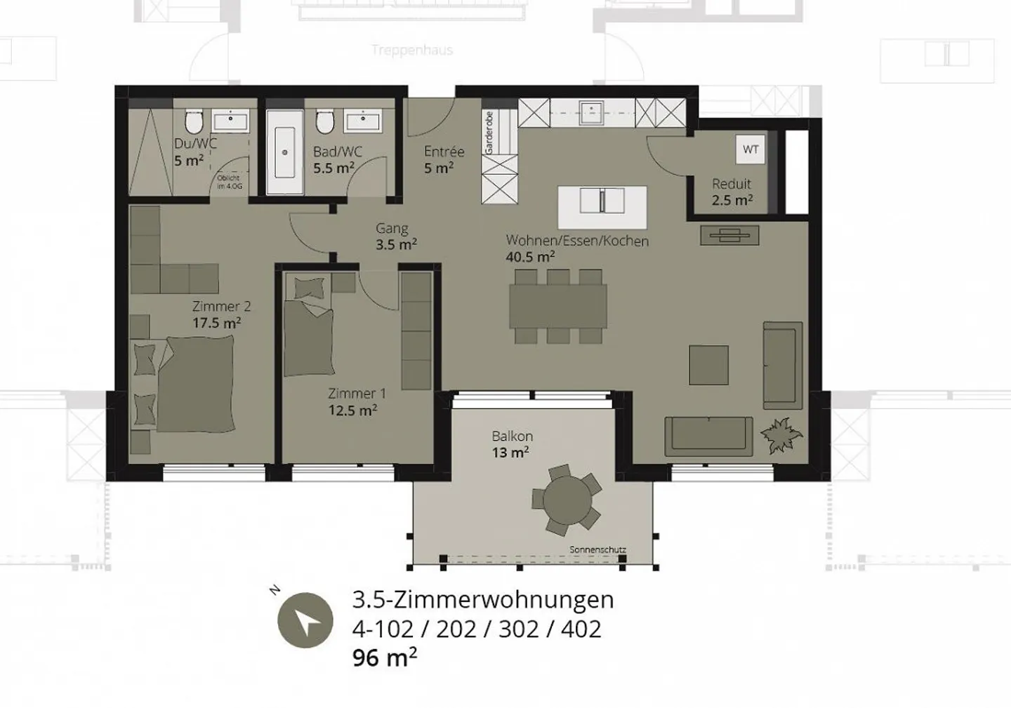 Prima occupazione appartamento 3.5 stanze - Foto 3 di 3
