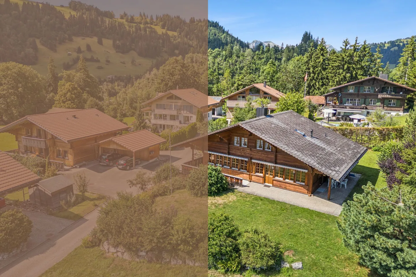 Heimeliges Chalet mit Baulandparzelle - Ihr Rückzugsort mit Perspektive - Foto 1 von 13