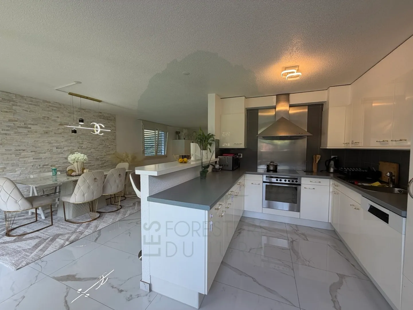 Magnificent renovated 5.5-room apartment with terrace and view - Photo 7 of 50