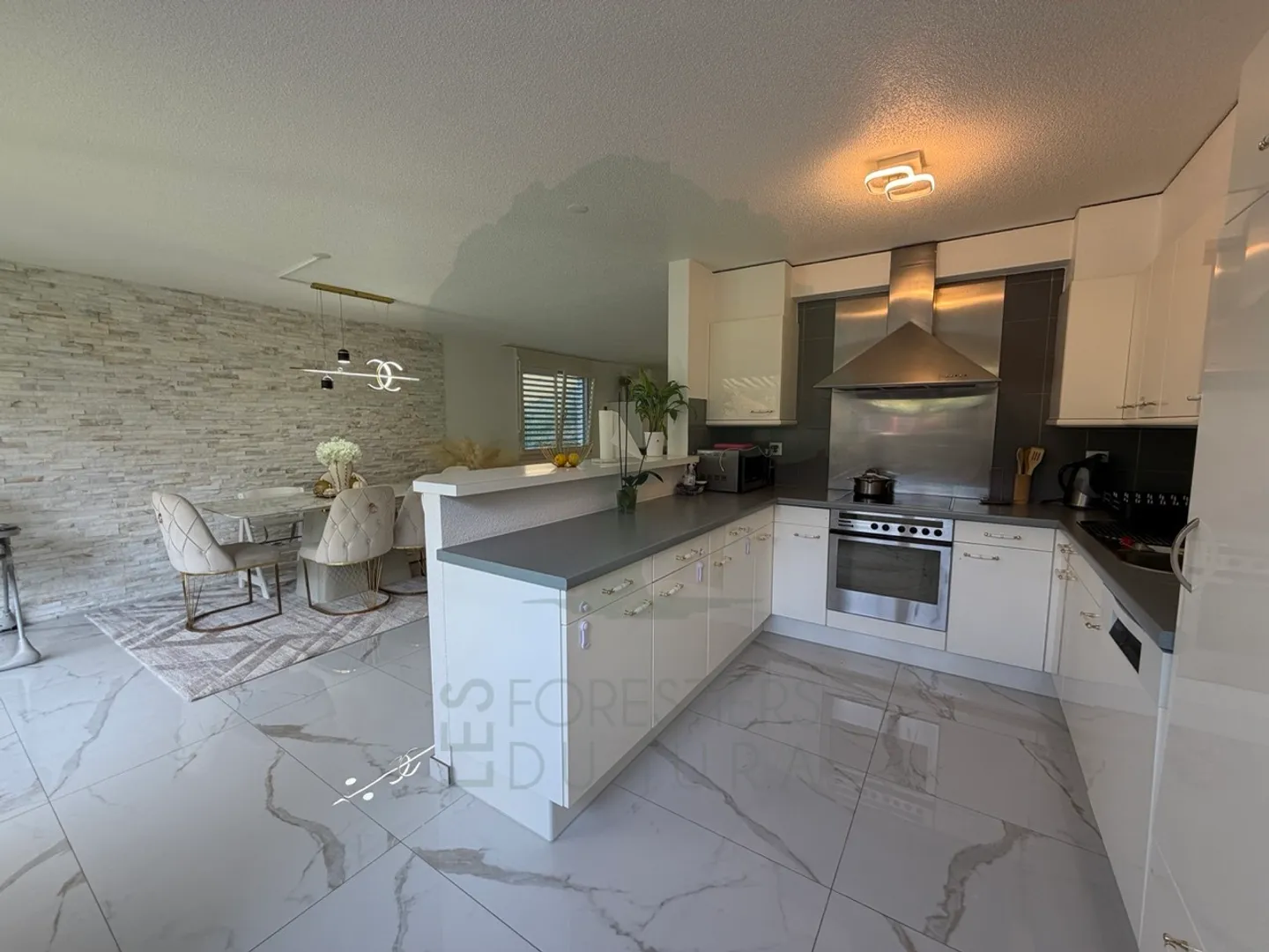 Magnificent renovated 5.5-room apartment with terrace and view - Photo 8 of 50