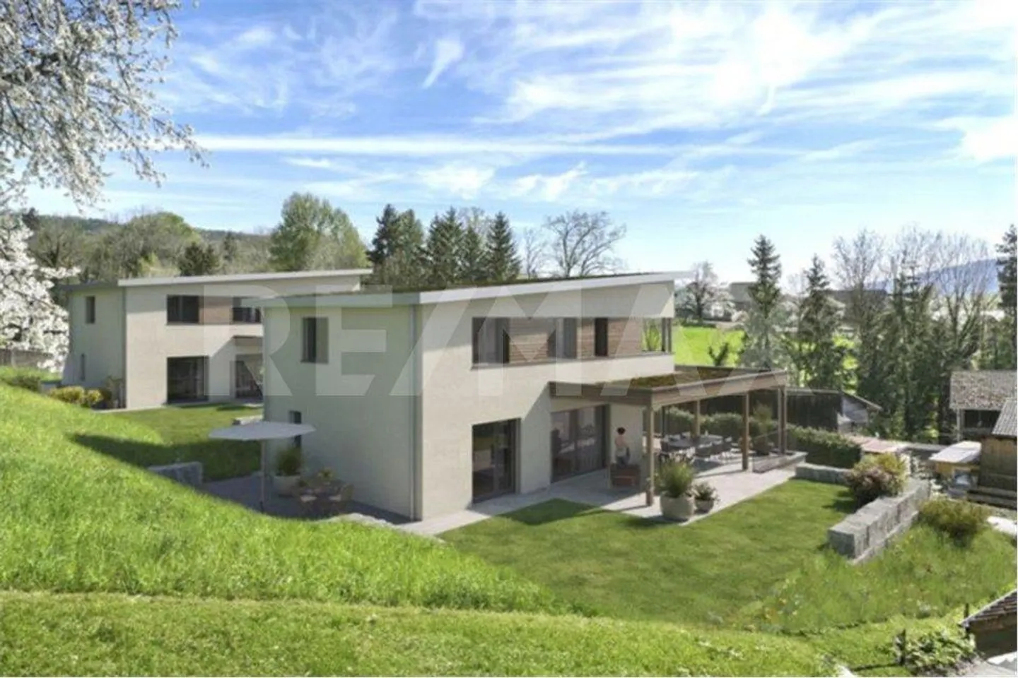 New construction project: 5.5 room single-family house on the sunny slope with a view of the Alps - Photo 6 of 9