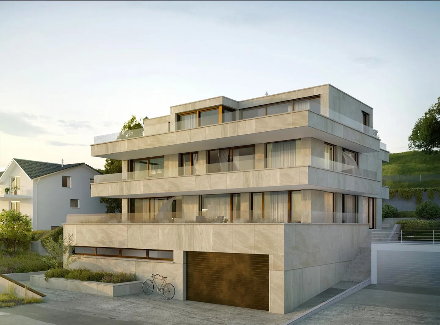 Appartement moderne de 4,5 pièces dans le nouveau bâtiment à Wangen SZ - Photo 1 sur 3