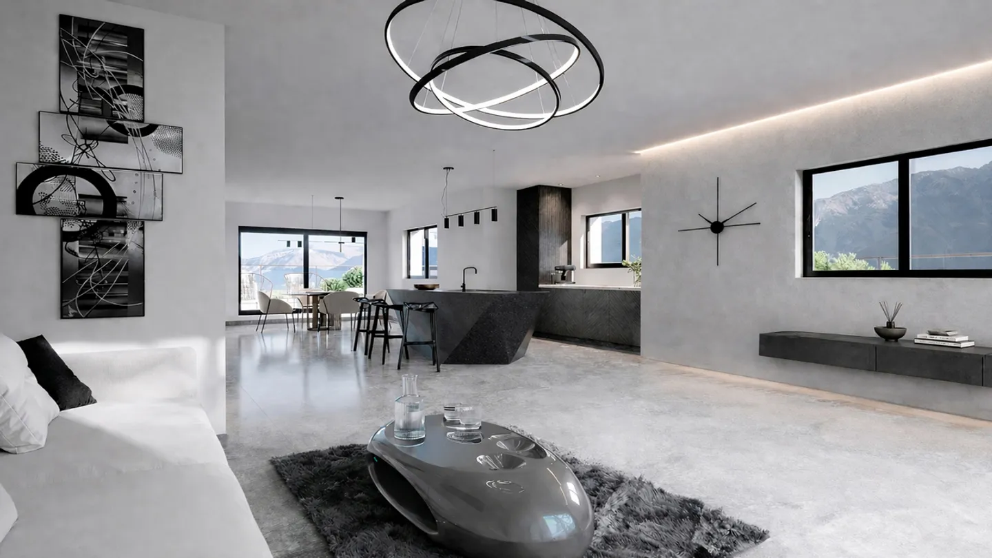 SUPERB PENTHOUSE 5.5 ROOMS IN SALQUENEN - SIERRE - Photo 2 of 4
