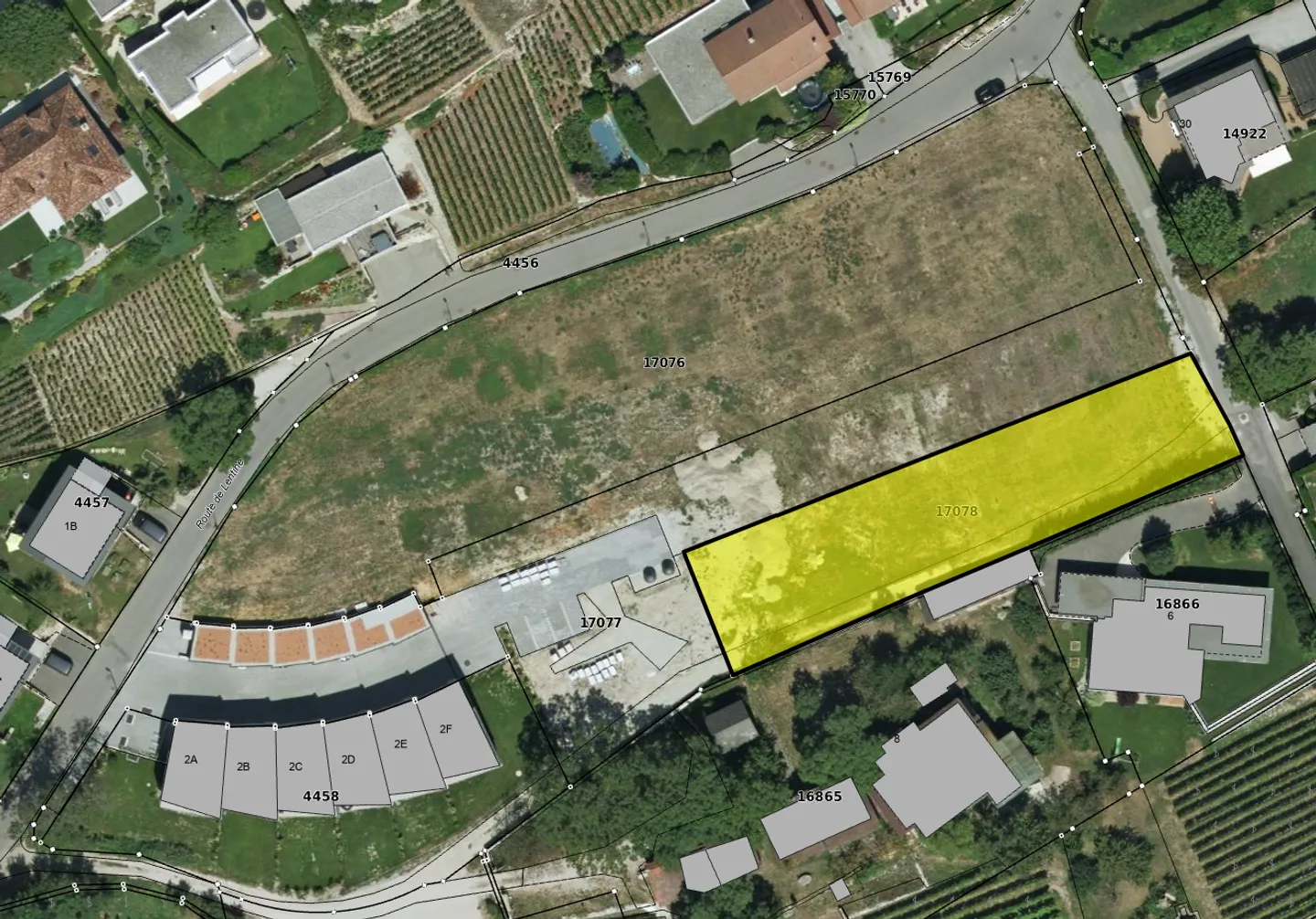 Building plot in a privileged area of the heights of Sion - Photo 1 of 2