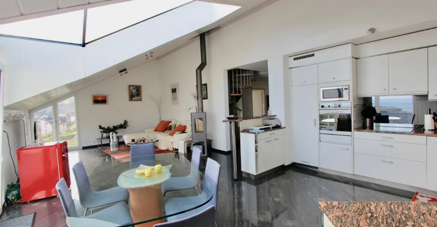 Penthouse apartment, enhanced by a skylight and a view of the lake - Photo 4 of 20