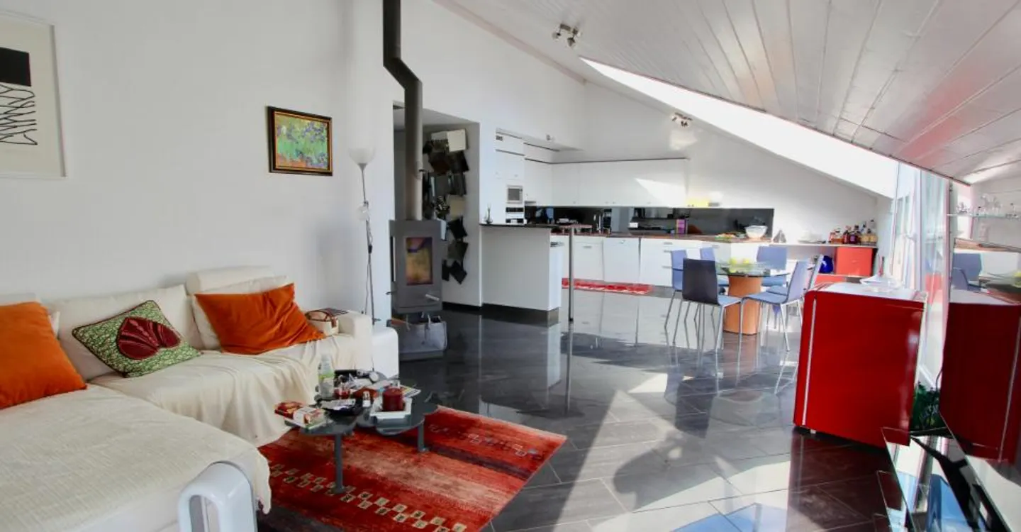 Penthouse apartment, enhanced by a skylight and a view of the lake - Photo 5 of 20
