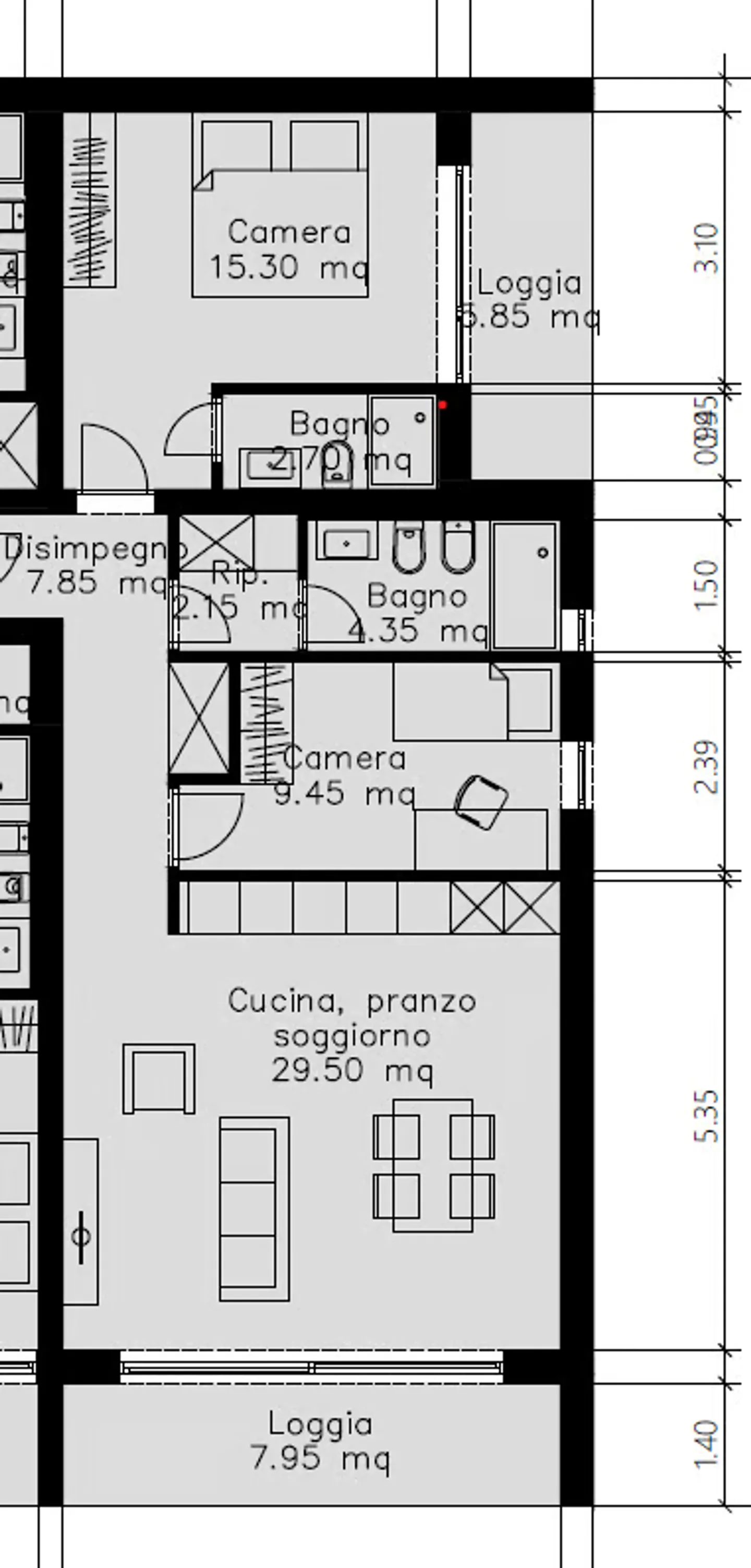 Appartement moderne et lumineux, avec terrasse, à Cama - Photo 13 sur 13