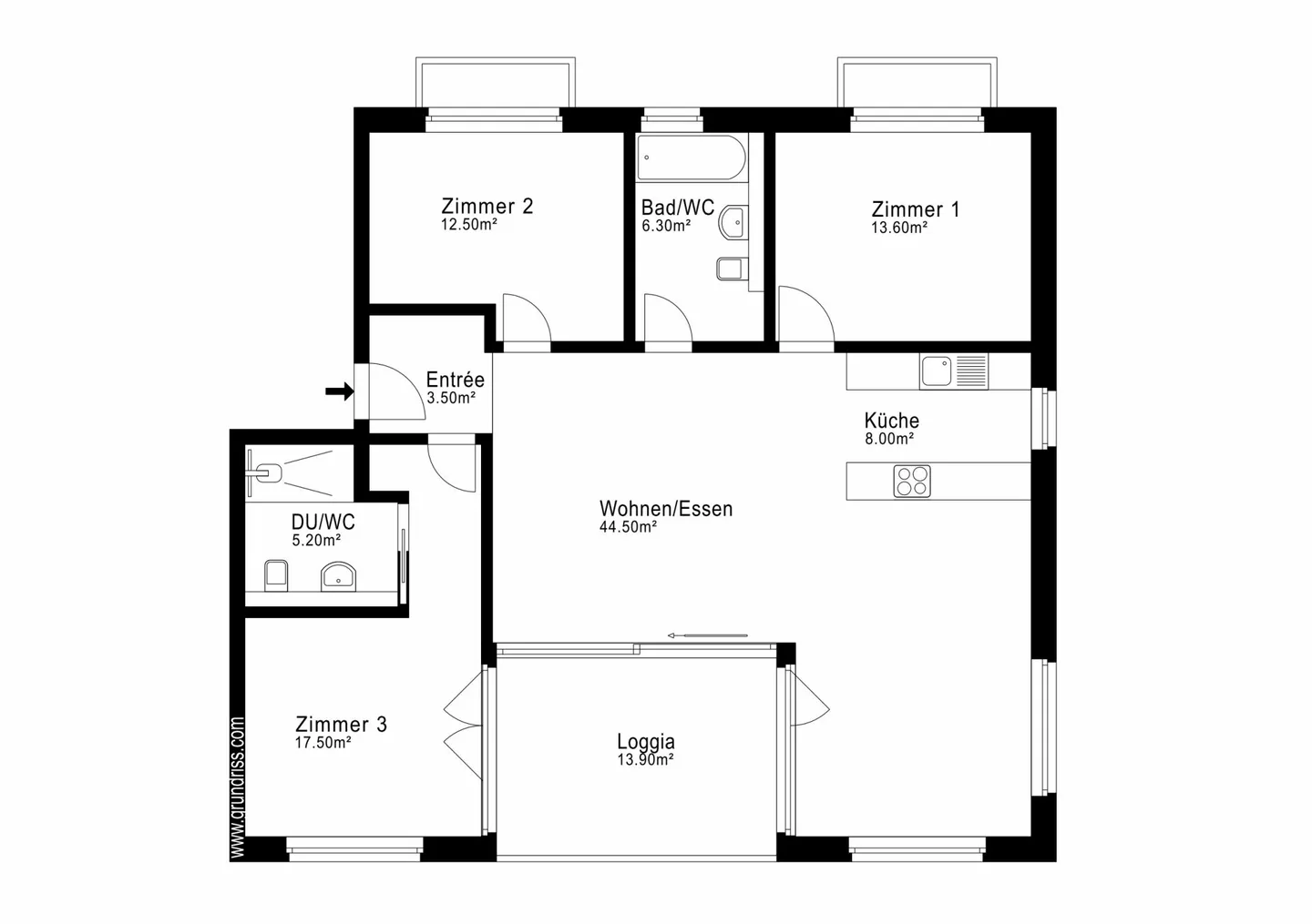 Modernes Apartment mit Aussicht - Foto 10 von 10