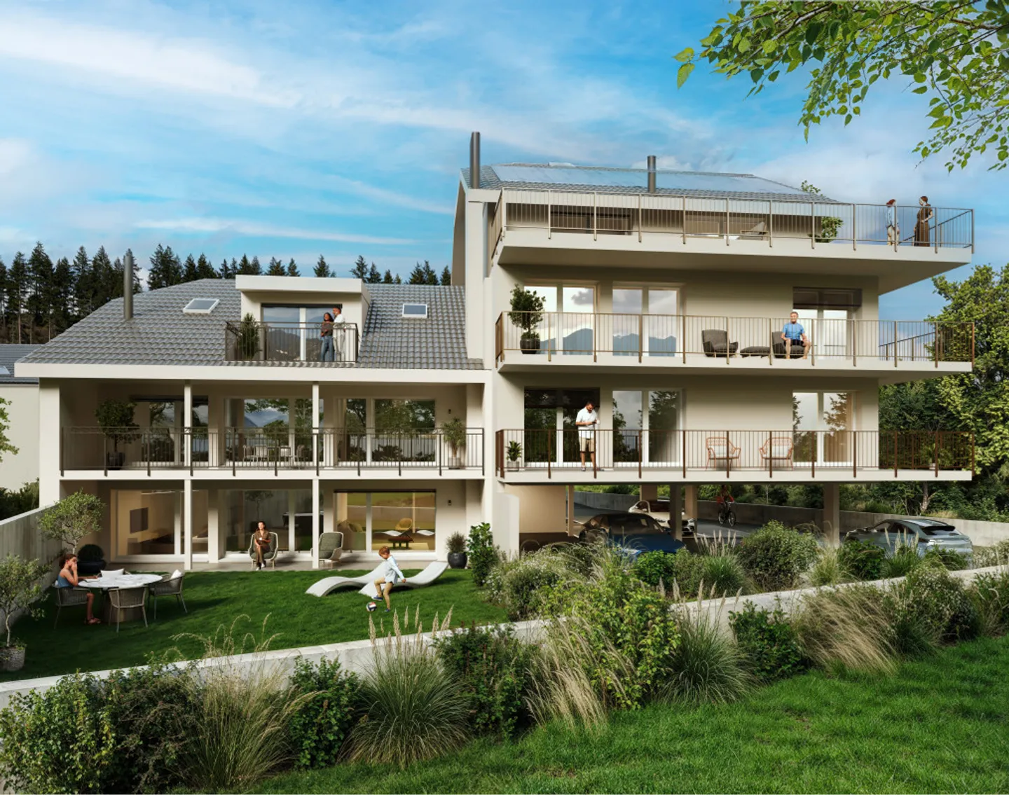 RARE UND AUSNAHME 3.5p 98m2 XXL BALKON MOUNTAIN VIEW | NAHE ANNEHMLICHKEITEN - Foto 1 von 9