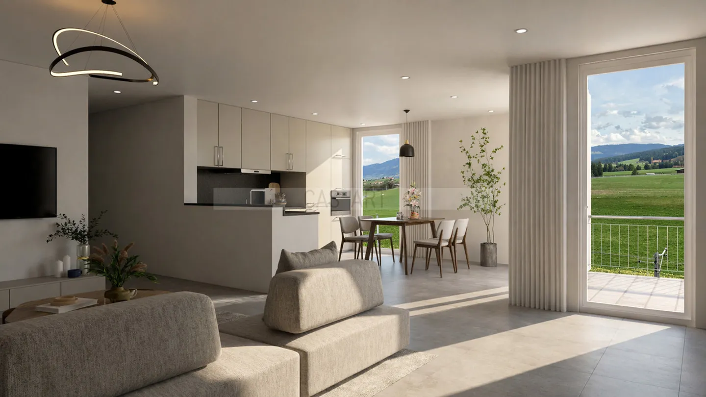 Lot A10: appartamento 4.5 pc, Vaulruz - Foto 2 di 5