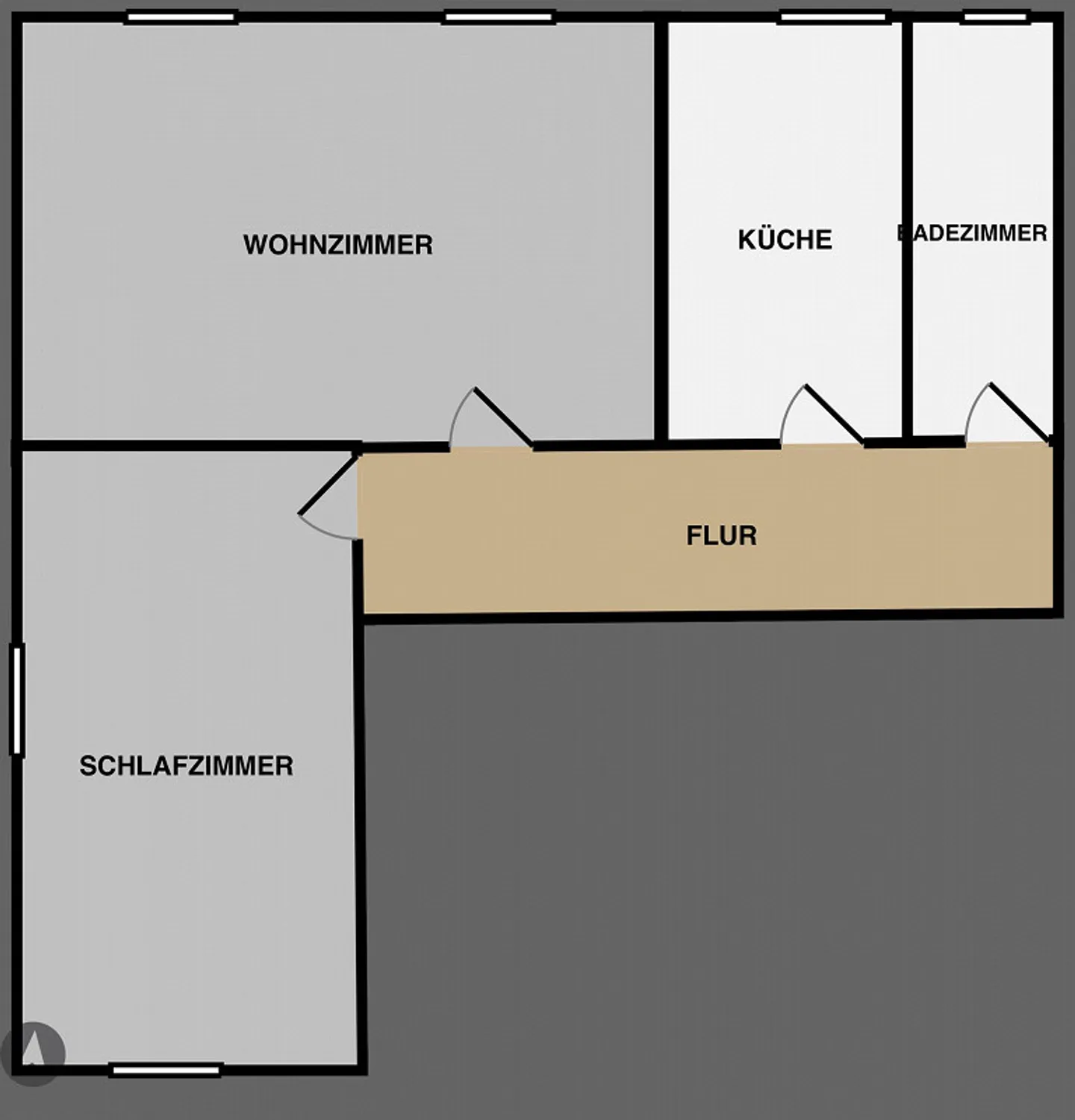 Near Spisertor, large, bright 2.5 room apartment - Photo 10 of 10