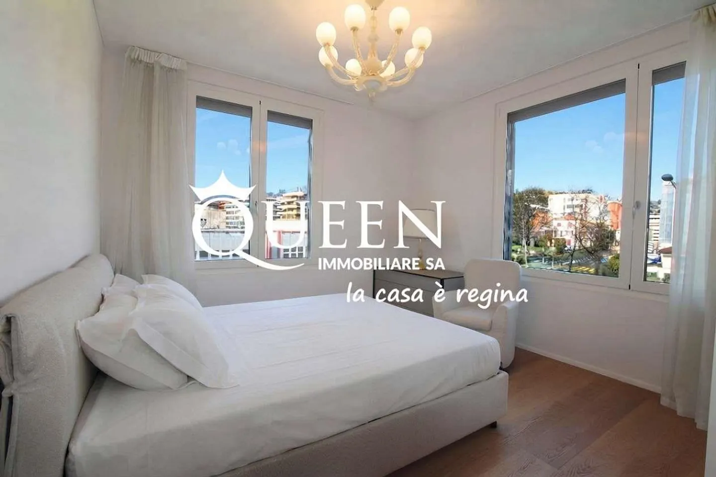 Lugano-Cassarate: luxurious 4.5 rooms, 150 sqm, loggia, lake view - Photo 9 of 13