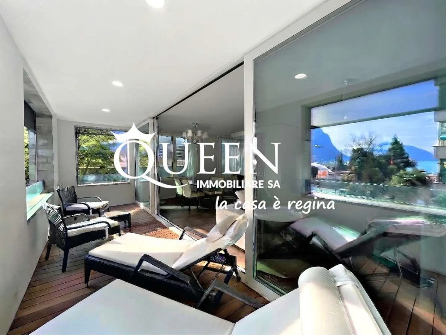 Lugano-Cassarate: luxurious 4.5 rooms, 150 sqm, loggia, lake view - Photo 11 of 13