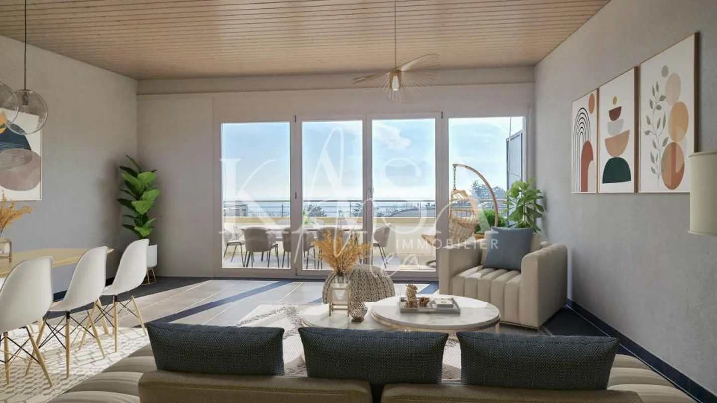 Sublime vue sur le lac, duplex en attique - Photo 7 sur 12