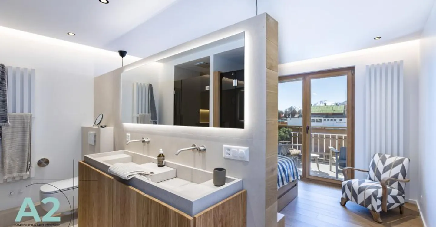 Außergewöhnliche Wohnung im Zentrum von Crans-Montana, Panoramablick - Foto 6 von 11