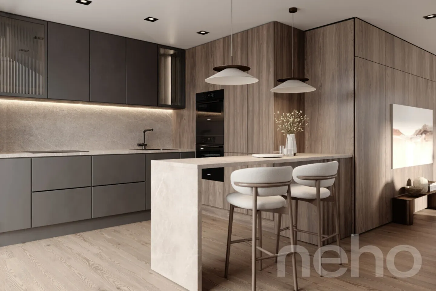 Attico con alto standard e grande balcone - Foto 4 di 11