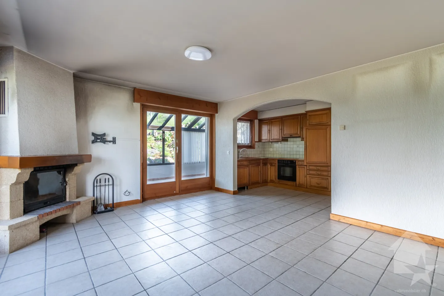 Les Cerniers, appartamento 3,5 locali con giardino d'inverno - Foto 2 di 23
