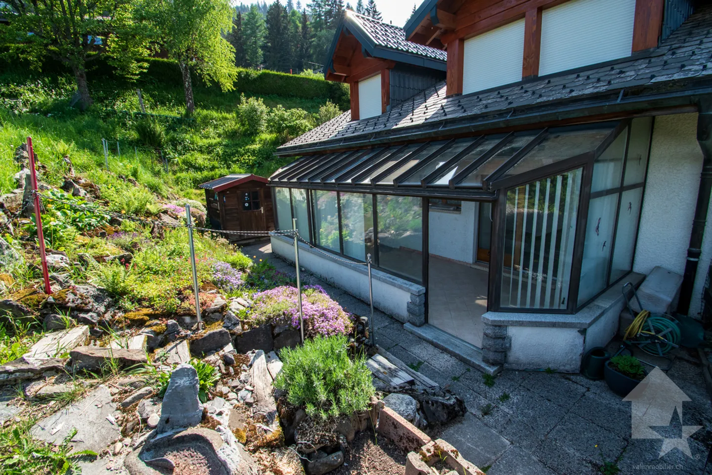 Les Cerniers, appartamento 3,5 locali con giardino d'inverno - Foto 13 di 23