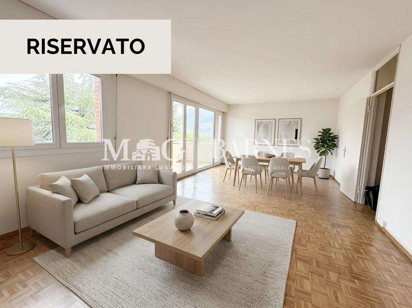 Paradiso: 3,5-Zimmer-Wohnung mit offener Aussicht und privater Garage - Foto 1 von 7