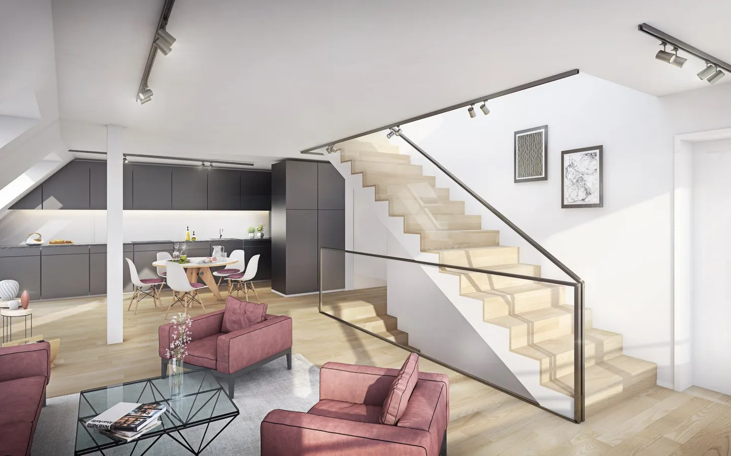 EXKLUSIV WOHNEN AUF DREI ETAGEN - NEUBAU-MAISONETTE-WOHNUNG MIT DACHTERRASSE - Foto 1 von 4