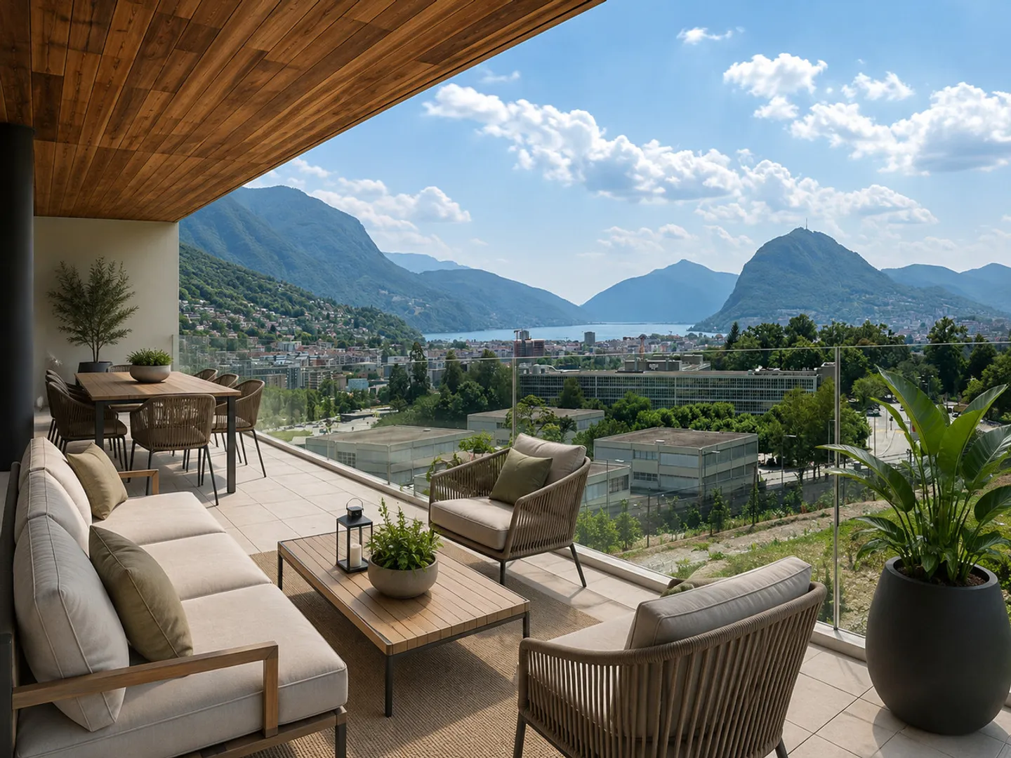 Wohnen über Lugano - Exklusive Design-Wohnung mit Terrasse - Foto 1 von 12
