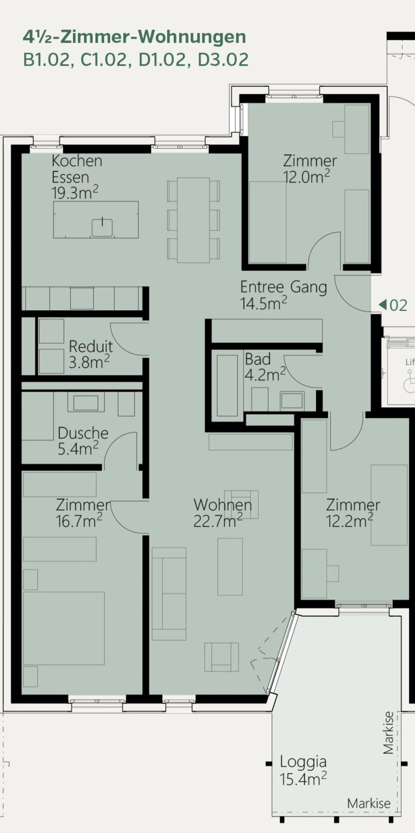 Letzte 4.5-Zimmerwohnung im Neubauprojekt Lammet Frick - Foto 2 von 14