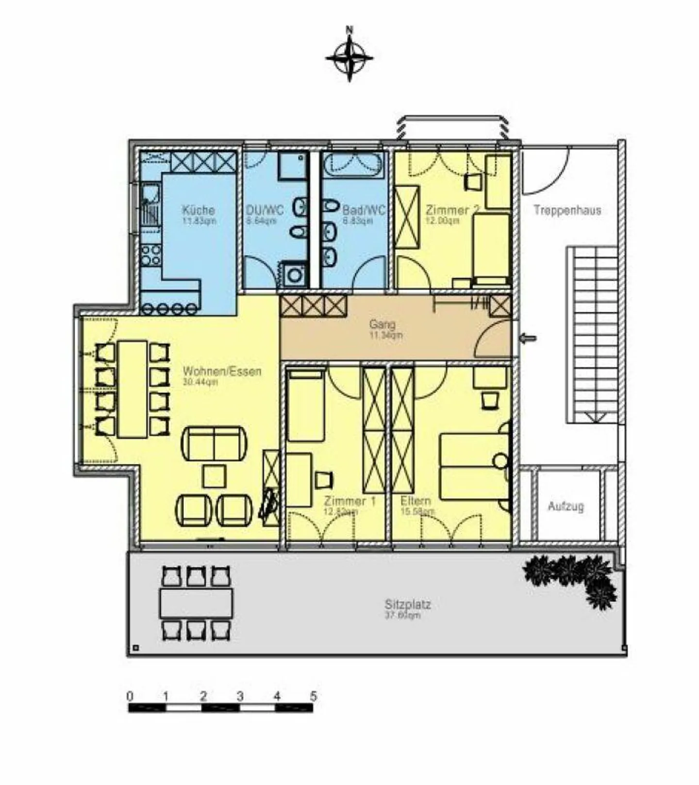Spacious 4 1/2 Room Ground Floor Apartment - Photo 11 of 11