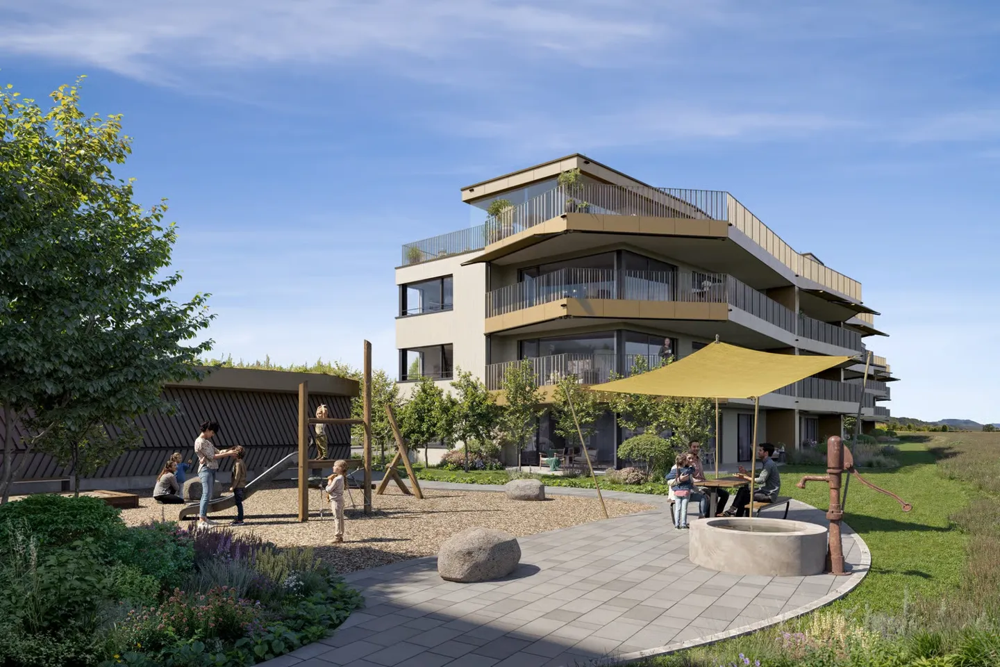 Appartement moderne de 4,5 pièces, nouvelle construction à Eglisau - calme et ensoleillé - Photo 1 sur 7