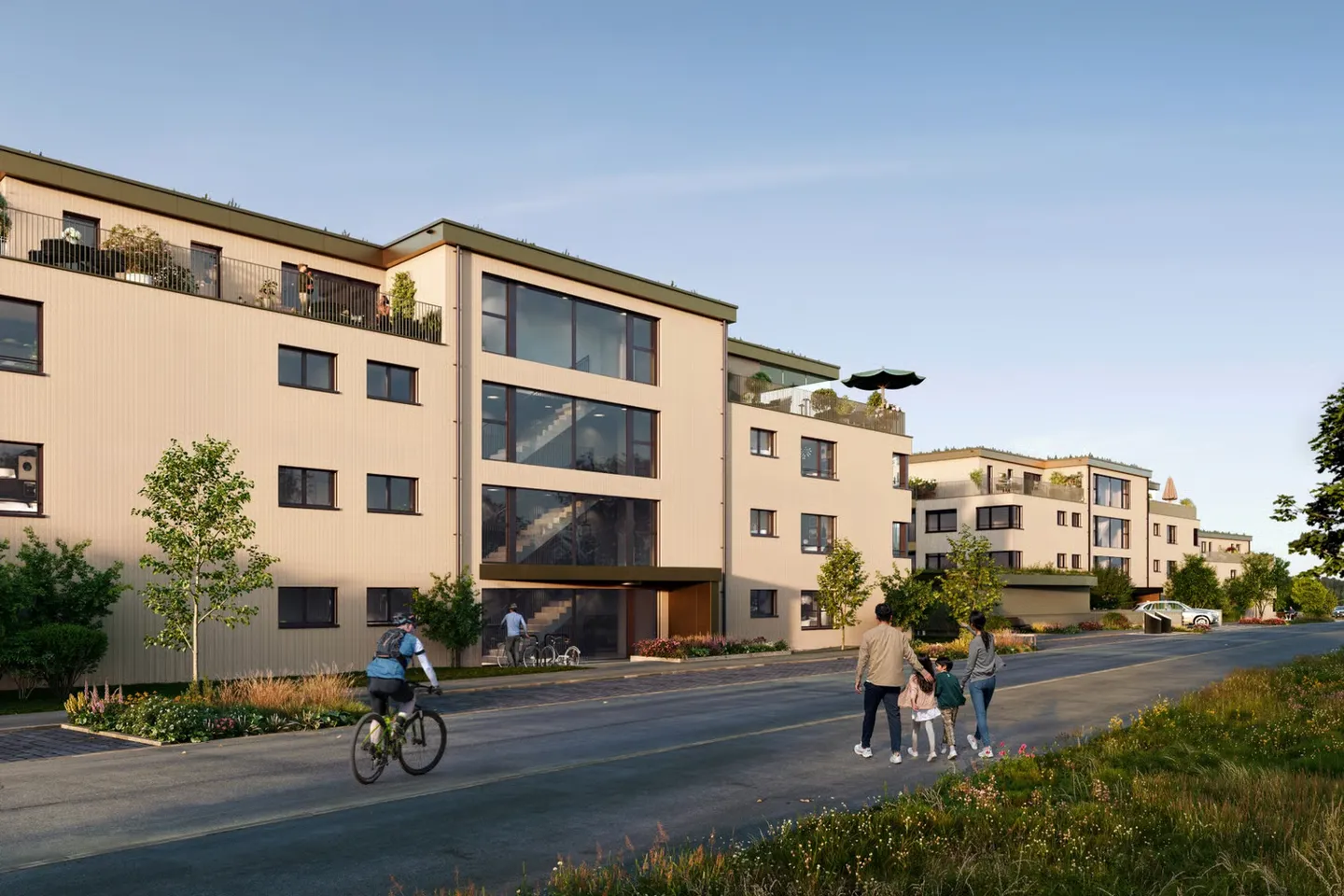 Appartement moderne de 4,5 pièces, nouvelle construction à Eglisau - calme et ensoleillé - Photo 2 sur 7