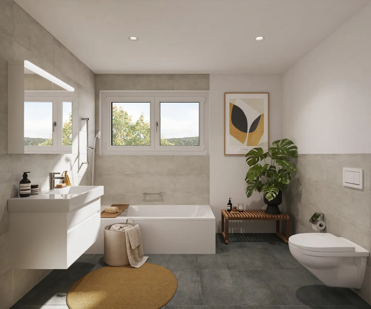Appartement moderne de 4,5 pièces, nouvelle construction à Eglisau - calme et ensoleillé - Photo 4 sur 7