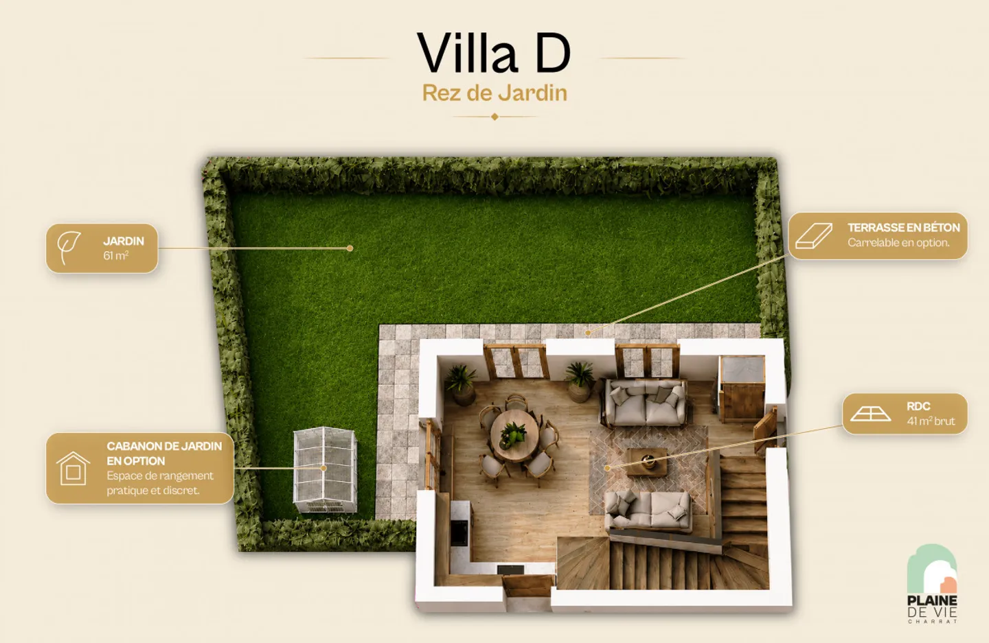 CHF 495'000.- seulement! Votre NOUVELLE VILLA de 3.5 pièces au prix d'un appartement - Photo 2 sur 10
