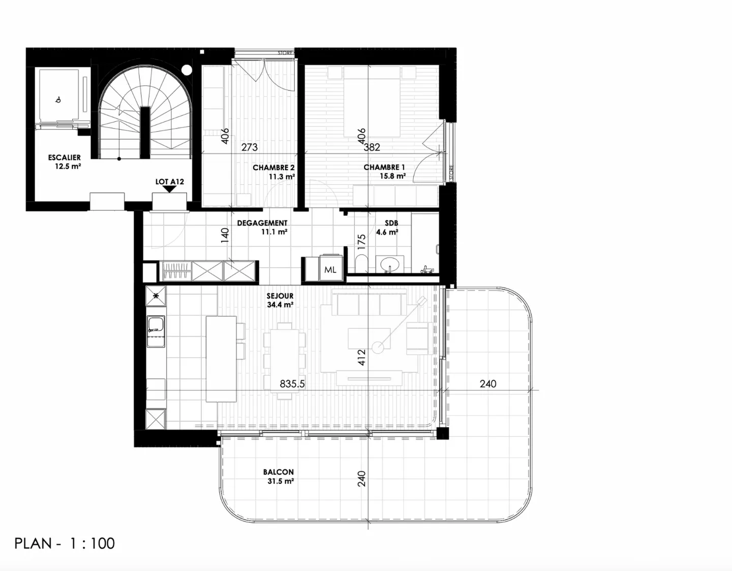 Superbe appartement 3.5 pièces à Morges - Photo 5 sur 5