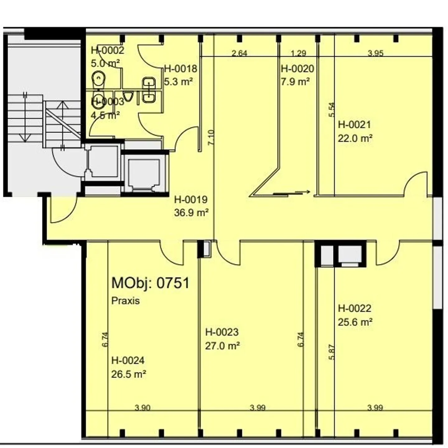 Grosse, helle Praxisräumlichkeiten an frequentierter Lage in Allschwil - Foto 4 von 4