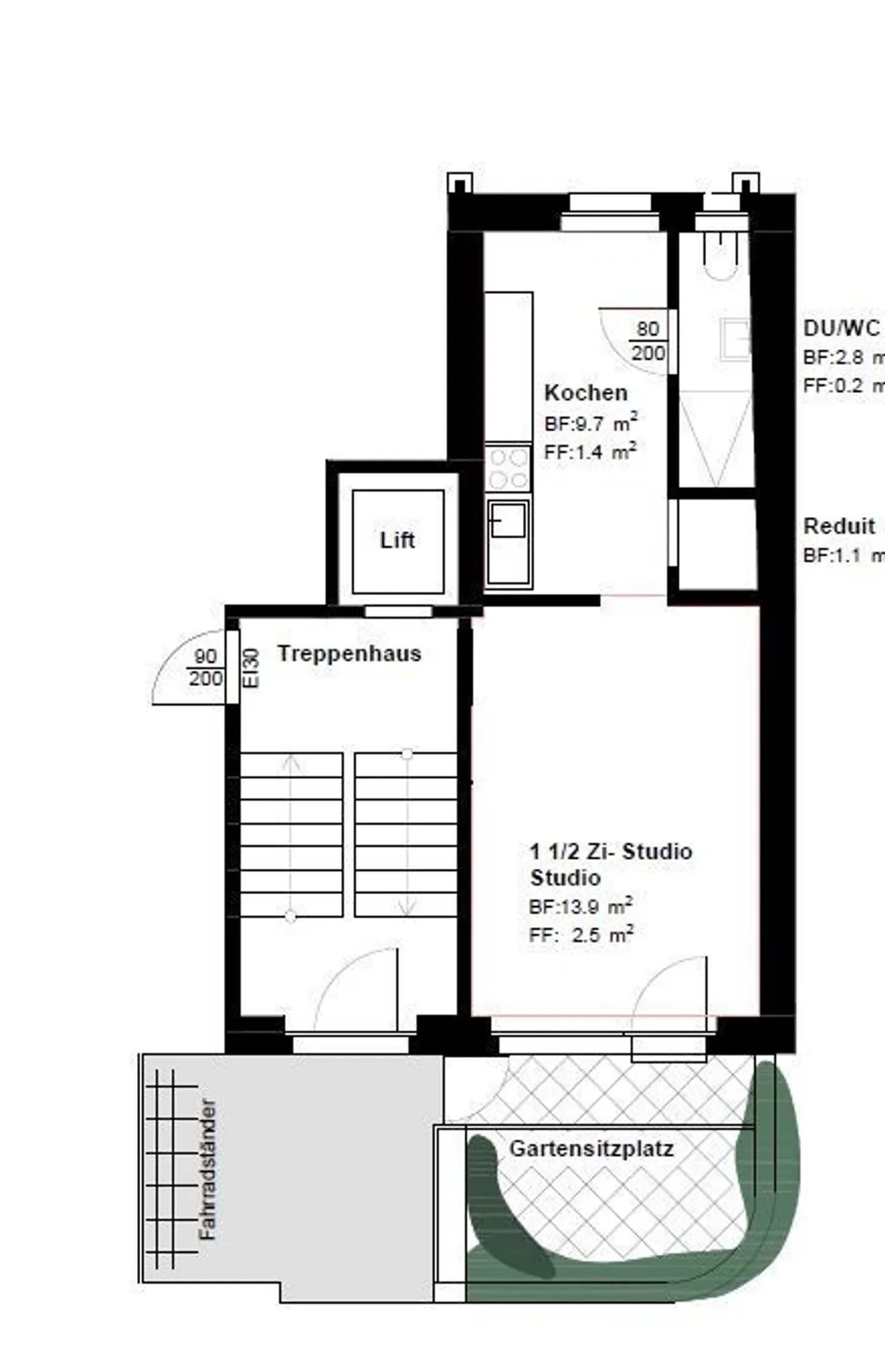 Atelier de vie avec jardin privé - Photo 4 sur 11